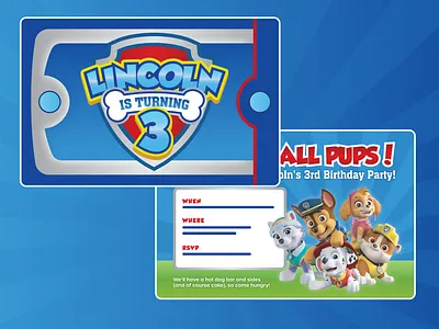 Third Birthday Invitation illustration invitation invitation design layout lettering print print design