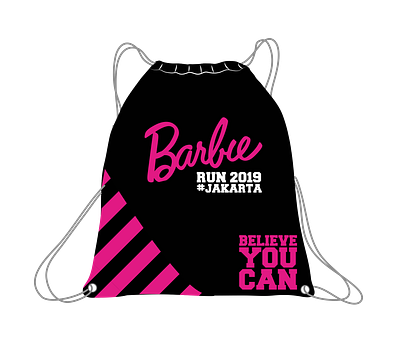Design racepack bag for Barbie Run 2019 branding design graphic design illustration vector