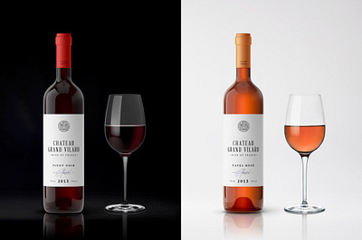 Wine Packaging Mockups bottle mock up mockup packaging red wine rose white wine wine