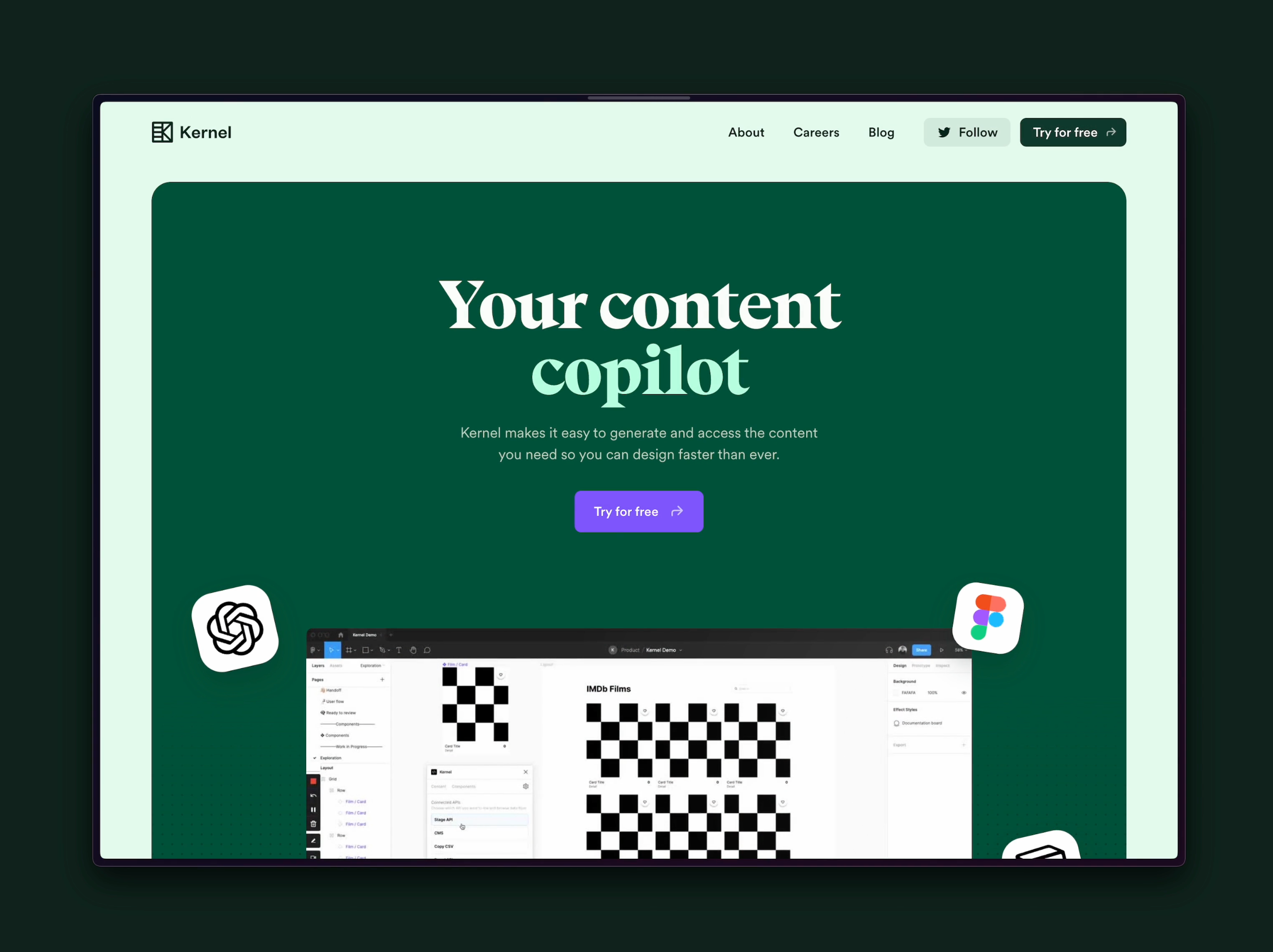 Site design and build for Kernel animation branding bryn taylor colour daretoshare24 design figma figma plugin freelance designer freelancer graphic design kernel motion graphics type typography video webflow webflow development