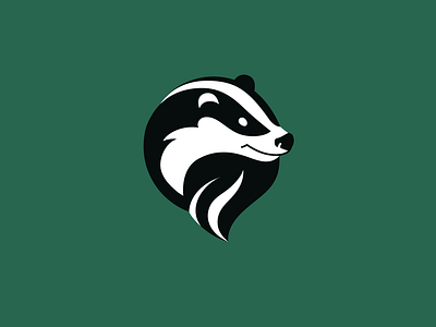 Logo for a startup Badger.co. app badger branding design graphic design green illustration logo logotype vector