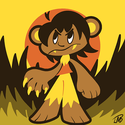 Lion Boy digital art drawing lion oc original character procreate warm warm colors