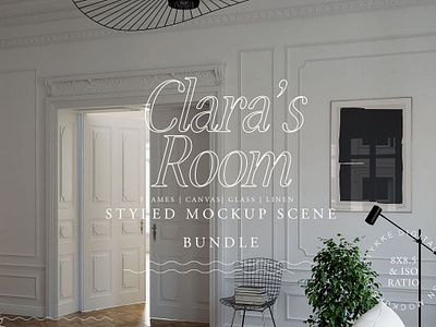 CLARAS ROOM Canvas & Frame Mockup art mockup canvas mokcup claras room frame mockup interior mockup mockup picture mockup poster mockup