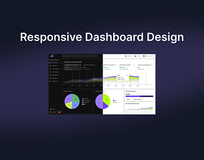 Reponsive Dashboard Case Study dark mode dashboard reponsive ui website
