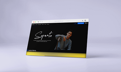 Music Portfolio Website UI Design design farsi music persian portfolio responsive ui website