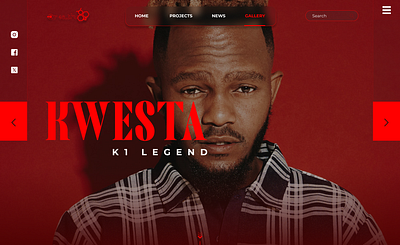 Kwesta Hero Image Design Concept branding design graphic design layout design product design ui web design