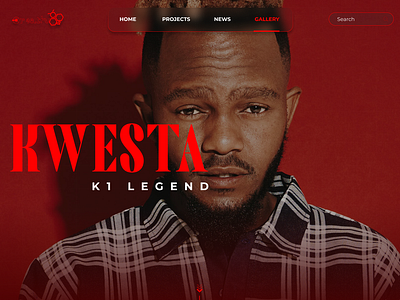 Kwesta Hero Image Design Concept branding design graphic design layout design product design ui web design