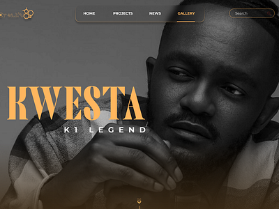 Kwesta Hero Image Design Concept branding design graphic design layout design motion graphics product design ui web design