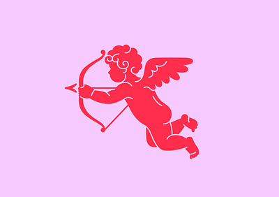 Unique logo for a Cupid app. app branding cupid design graphic design logo logotype vector