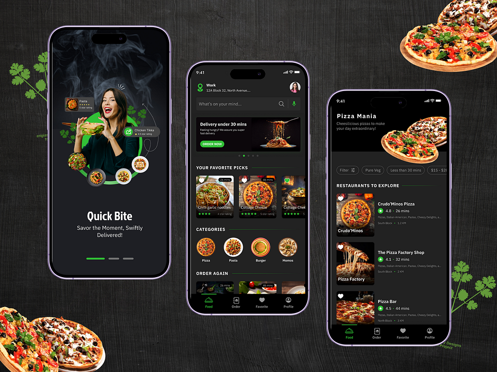 QuickBite: Food Delivery App by Krati on Dribbble