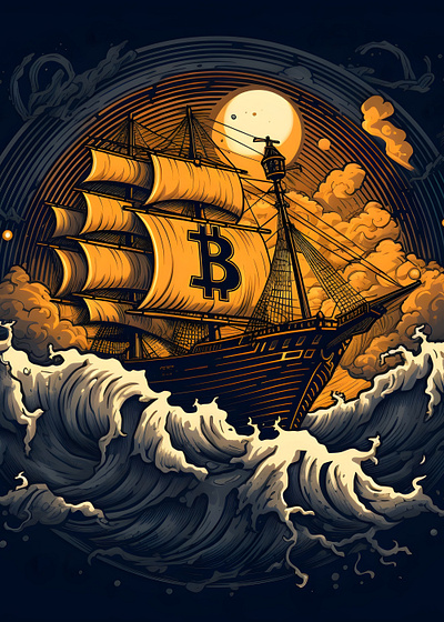 Bitcoin Ship illustration