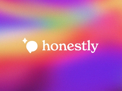 Honestly Brand brand branding conversation design gradient graphic design honest honestly honesty icon logo oklahoma sexual health spark speech speech bubble star wordmark youth