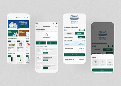 Pharma App app design mobile app telehealth ui ux