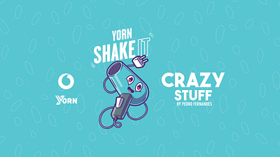 Vodafone _ Yorn Shake it _ Playing Game animation brand branding character character design colors design game graphic graphic design illustra illustration mascot ui vector