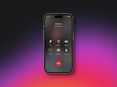 An ongoing call interface with assistive features and options ui