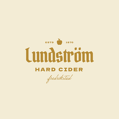 Hard Cider Logo Design brand identity branding design google fonts logo minimal typography