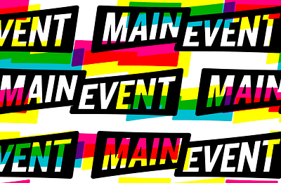 Main Event graphic treatment adobe illustrator branding design process graphic design logo main event vector