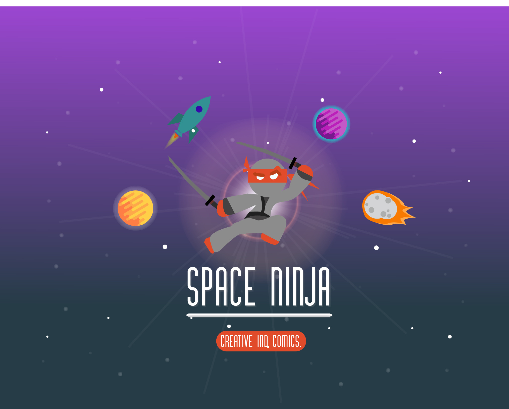 Comic Book Concept branding flatdesign illustration logo material vector