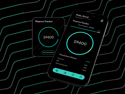 Finance tracker application design app design design finance app mockup ui ux