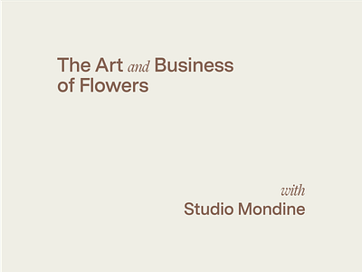 Studio Mondine x If I Made — Part 1 art direction branding design graphic design layout lockup logo online course typography