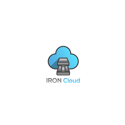 Logo Iron Cloud , Metal Sky , Mist armor cloud cyber data defender digital forge fortress guard guardian iron logo metalic secure shield steel sync tech vault works