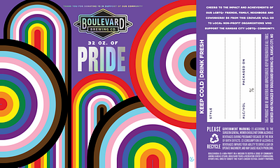 Boulevard Brewery Co. Pride Crowler Label Design boulevard brewing boulevard brewing co lgbtqia pride design prinde month