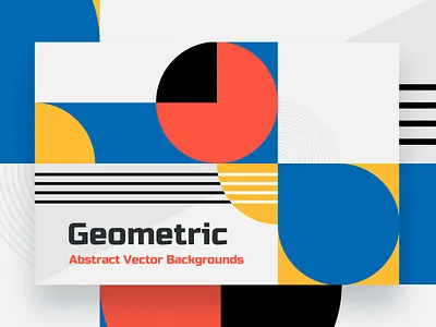 Abstract Geometric Backgrounds abstract art artwork background bauhaus colorful complex decorative flat geometric illustration mosaic retro scandinavian shape wallpaper