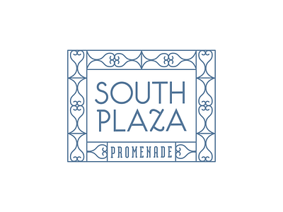 South Plaza Type adobe illustrator branding design logologo design shopping district type design
