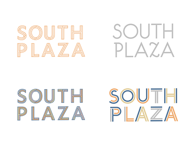 South Plaza Type adobe illustrator design graphic design logo logo design south plaza type design