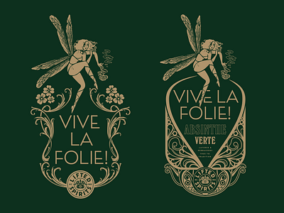 Lifted Spirits Absinth Fairy absinthe distillery lifted spirits spirit design vive la folie