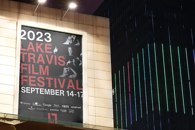 Lake Travis Film Festival - Brand Refresh and 2023 Creative branding graphic design logo poster