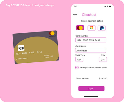 #Day 002 #Daily UI design challenge Design a credit card. branding graphic design logo ui