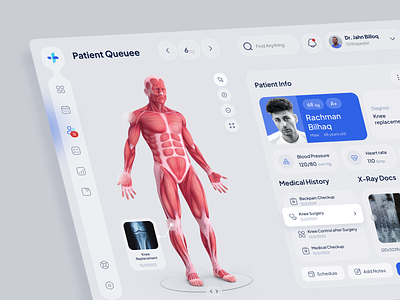 Medikals - iPad Medical Dashboard App for Doctor 3d anatomy app blood dashboard doctor ehr healthcare interactive ios app ipadapp medical medicaltechnology patient record tablet ui ux xray