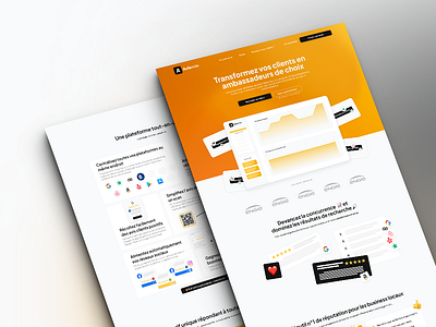 SaaS Landing page - Review customer all in one agency branding customer design figma landing landing page logo lp saas ui ui design ux design
