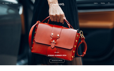 Luxury Bag Page Product Prototype 3ddesign bag branding conceptualdesign design fashion graphic design mockup ui