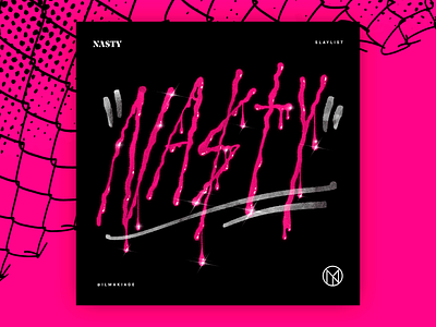 NASTY. | Playlist lettering music nasty playlist cover quote rico nasty text texture type type design