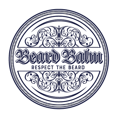 Vintage Beard Balm Label graphic design product label vintage