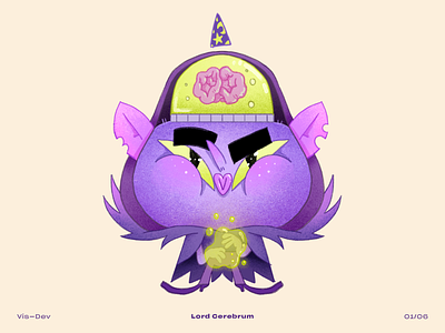 Lord Cerebrum artwork brain character character design illustration lord magician visual development