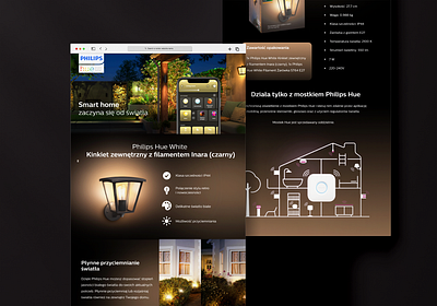 Philips hue website ecommerce figma landing page lights philips product product design ui ux