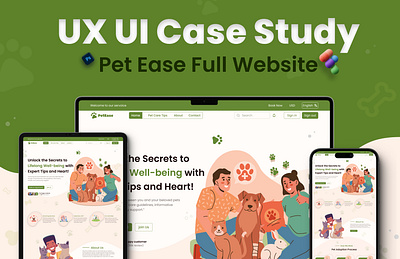 UX/UI case Study Pet Ease Full Website local seo case study