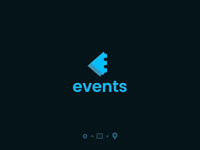 Events Logo app branding design graphic design iconography logo ui ux web