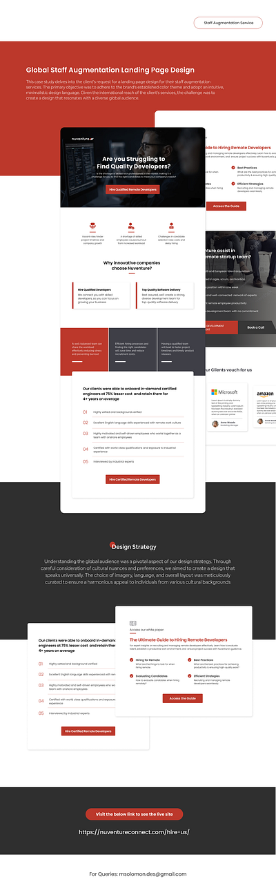 Landing Page | IT Service branding design it landing page software ui ux visual design web wireframe