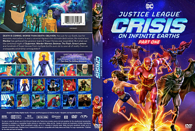 Justice League: Crisis on Infinite Earths - Part One DVD Cover design dvd dvdcover dvdcustomcover photoshop