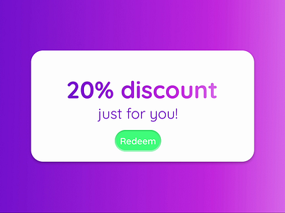 Daily UI #061: Redeem Coupon coupon daily ui design discount figma graphic design redeem redeem coupon ui