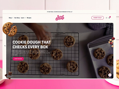 Sweet Loren's Website Redesign animation cookies cpg design ecommerce shopify web design website websitedesign