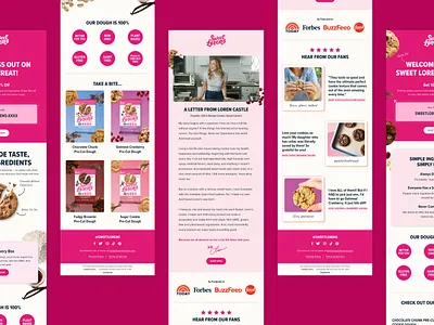 Sweet Loren's Email Design cpg design ecommerce email email design graphic design klaviyo shopify
