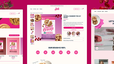 Sweet Loren's PDP cpg design ecommerce shopify ui ux web website