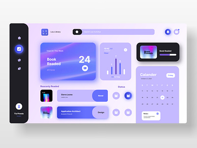LuLu Dashboard 2024 bento grid branding dashboard graphic design minimalist ui uiux
