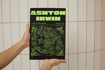 Ashton Irwin Performance Poster concert illustration music design performance poster poster design typography