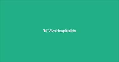 Vivo Hospitalists Logo Animation 2d animation logo modern motion design motion graphics